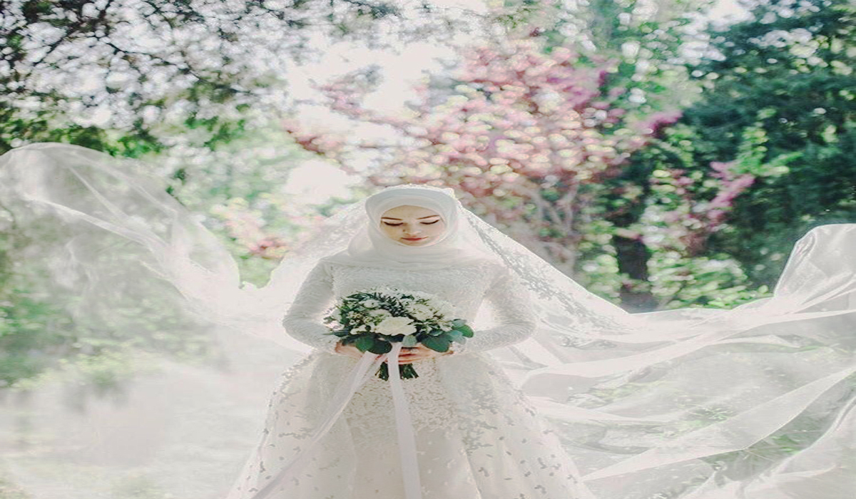 Gaun Pernikahan Muslim yang Sederhana dan Elegan
